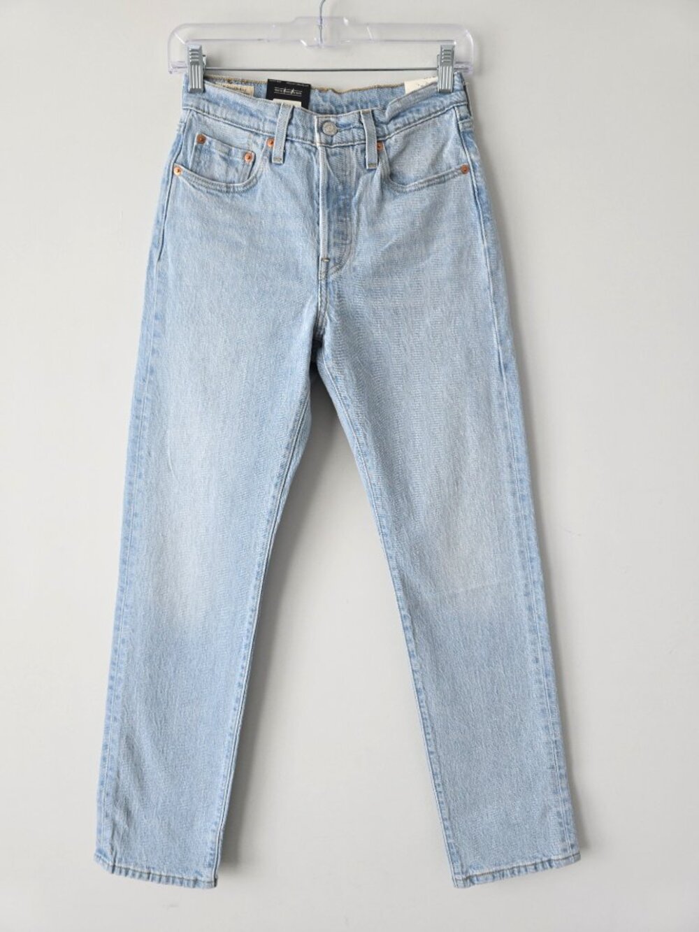 Levi's Premium 501 Original Fit Straight Jeans 25 Light Wash NWT